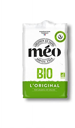 MEO - Café Bio Grains 500G - 100% Arabica - Torréfaction artisanale - Saveurs douces et fruitées - Agriculture biologique certifiée - Café en grain de qualité supérieure - Lot De 3 - Vendu Par Lot