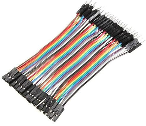 Mikikit Male to Female Jumper Wires 40Pcs 10Cm Breadboard Wire Cable Set for Electronic Projects Prototyping Compatible with Pin Headers