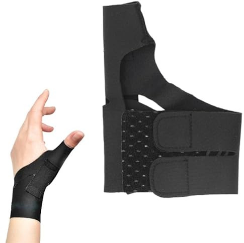 Muñequera Pulgar Ajustable Ferula Rizartrosis, Soporte para Pulgar, Protector De Manga De Compresión Para Aliviar Las Molestias, Artritis, Tendinitis, Esguinces, Mujeres Hombres(S-izquierda)