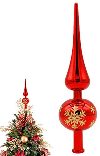 3 Farben Christbaumspitze, Exquisite Weihnachtsbaumspitze, Weihnachtsbaumspitze Glitzer Stern Baumspitze Baumkrone, Kleine Spitze Für Weihnachtsbaum Für Weihnachten Baumschmuck