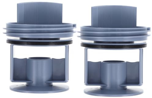OSALADI 2pcs Washing Machine Drain Pump Filter Replacement for Washer Drain Hose Seal Fits Sink Strainer Easy to Install