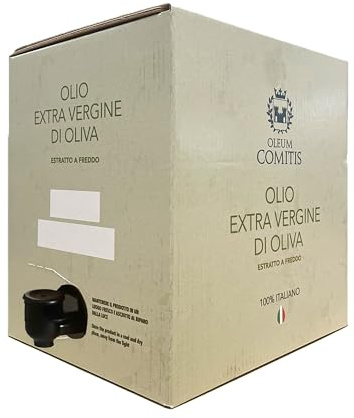 Oleum Comitis - Olio Extra Vergine di Oliva - 100% Italiano Estratto a Freddo - Bag in Box da 5 Litri