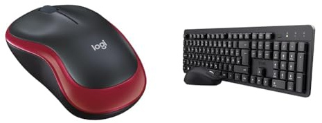 Logitech M185 Kabellose Maus, & Trust Ymo II Leise Tastatur Maus