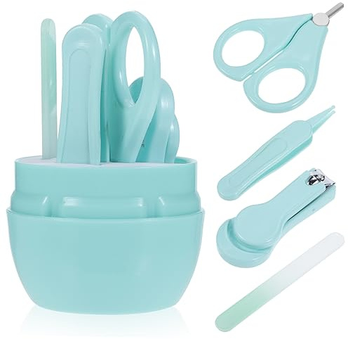 Babynagelknipser Satz für Babys und Kinder mit Anti Clip Funktion | Edelstahl und Abs, Ergonomischer Rutschfester Griff, Aufbewahrungsbox, Kompakt für Reisen und Geburtstag