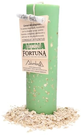 LAMARE Candela Esoterica Avena – Fortuna – Candela Rituale Esoterica – Candele Artigianali con Stoppino 100% Cotone Naturale