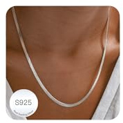 MUCCA Schlangenkette Silber 925 1.5mm/3mm/5mm Elegante Kette Silber 925 Damen Ohne Anhänger Zierliche und Hypoallergene Silberkette Robuste Nicht Verblassende Schmuck Silber Halsketten 35 40 45CM