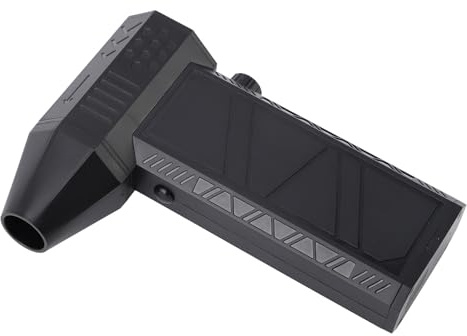 Mini Ventilatore a Getto Compatto con velocità di 130.000 Giri/min per un'efficace Rimozione della Polvere Spolverino Elettrico Ricaricabile Tramite USB per Uso in Ufficio (BLACK)