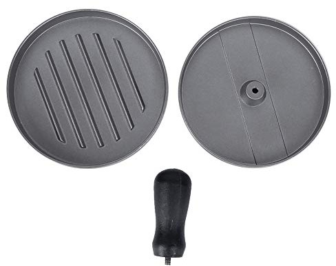 DIRBAK Presse à Hamburger antiadhésive en Alliage de Zinc et d'aluminium, Outil de Cuisine pour Restaurants, Usage Domestique, 12x9, 5cm, 276g, 2 Paquets