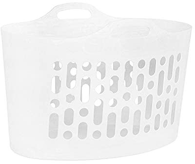 WHAM 29710 Großer Flexi Wäschekorb 50 Liter - Weiß
