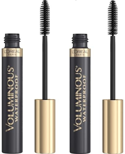 L’Oréal Paris Makeup Voluminous Original Waterproof Mascara, Black, 0.28 Fl Oz (Pack of 2)