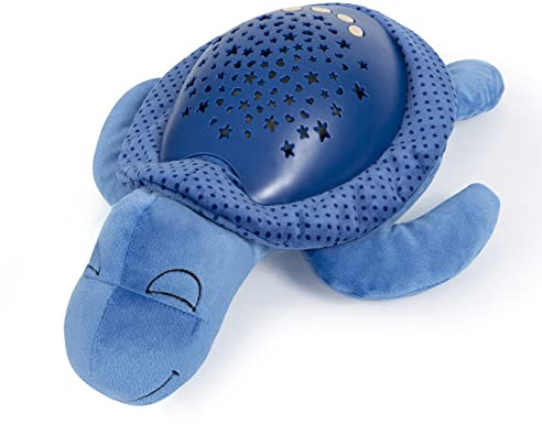 Bayer Design Nachtlicht Sternenhimmel Sonni Schildkröte, blau | Schlummerlicht, Einschlafhilfe mit Musik, Schlaflampe, LED Licht, tragbar