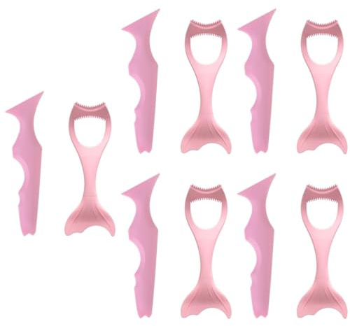 Amosfun Lot De 5 Pochoirs Multifonctions Pour Eye-liner Outils En Silicone Pour Sourcils Yeux Lèvres Mascara Échelle Facile À Utiliser Pour Les Niveaux 2 Pièces X 5