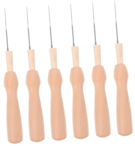 TEHAUX 6piezas Herramientas De Aguja Para Fieltrar Kit De Agujas De Bordar Manual y Portátil Para Proyectos De Diy Lana Accesorios De Costura