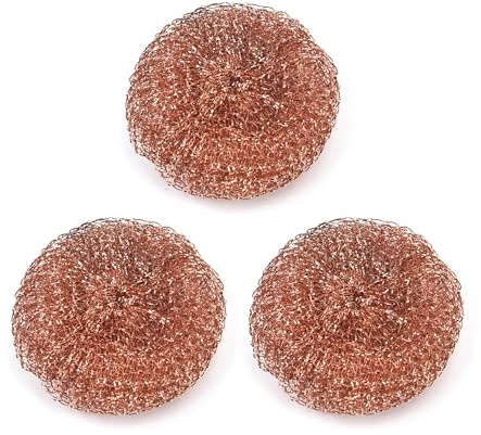 USHXVG 3 Pieces Copper Dishwashing Cloths, Copper Cleaning Pads, Eco-Friendly Cleaning Tools, Copper Dishwashing Pads, Kitchen Cleaning Tools