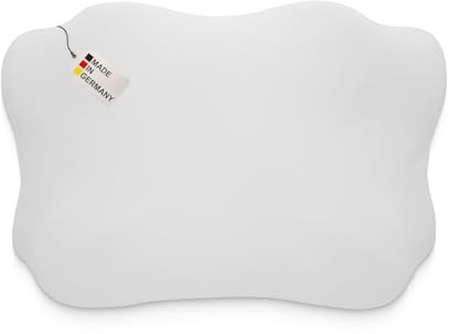Dukal | Bezug passend für Glückstoff (Ergo) Orthopädisches Kissen | Zibroges Nackenkissen | DONAMA Memory Foam Kissen | 100% Baumwolle | Farbe: Weiss