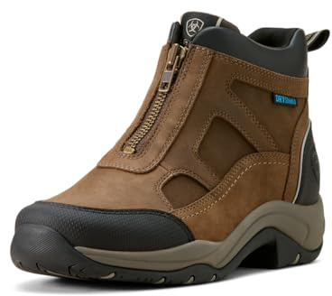 ARIAT Women's Terrain Zip Waterproof Boot, Palm Brown, 9