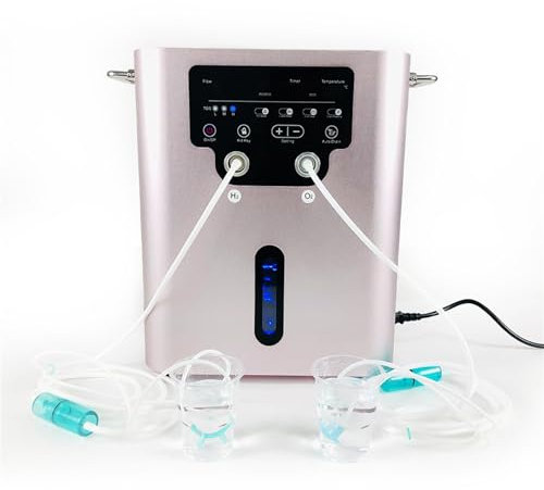 XGXHIN Máquina de inhalación de hidrógeno Molecular, tecnología SPE/PEM, inhalador de H2 de Puerto Doble de Alta pureza del 99,99%, generador de Agua de hidrógeno de bajo Ruido Durante 4 Horas