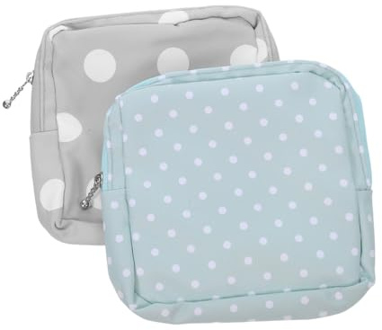 UKCOCO 2 Piezas Bolsa Almacenamiento Compresas Oxford Duradera Portátil y Ligera Neceser Femenino Reutilizable para Adolescentes y Mujeres Colores Chic