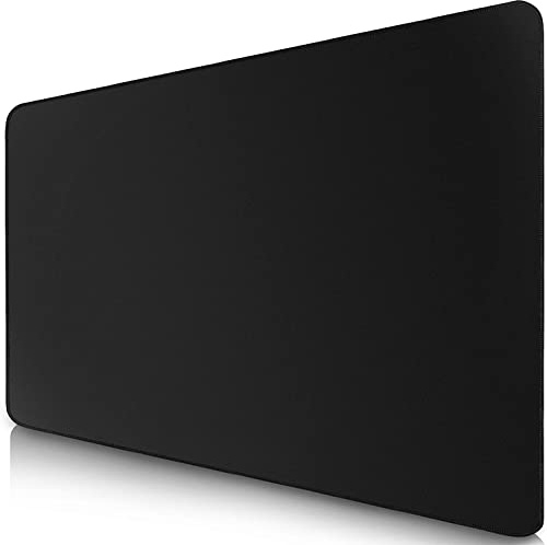 Sidorenko Gaming Mauspad XXL Schwarz - Großes Mousepad 350x260 mm - rutschfeste Schreibtischunterlage für Gaming und Büro - Fransenfreie Ränder - Präzises und langlebiges Large Mouse pad maxlvl