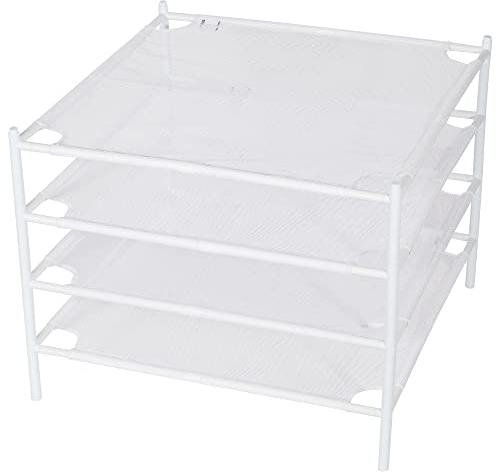 STORAGE MANIAC Estante de Secado de suéteres, Estante de Malla para secar Ropa, Estante de Secado de Ropa apilable, Secadora Plana para Prendas delicadas, Estante seco portátil para Interiores o