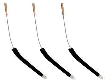 MaxxGoods Brosses pour Radiateur - 3 pièces - 120 cm - Brosses Dépoussiérantes de Chauffages avec Poils de Chèvre - Idéale Panneaux Chauffants