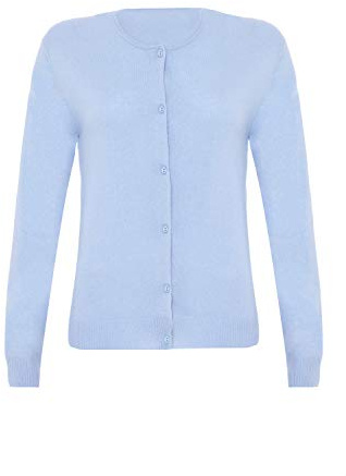 Lona Scott Ladies Cashmere Twinset, Hellblau, S