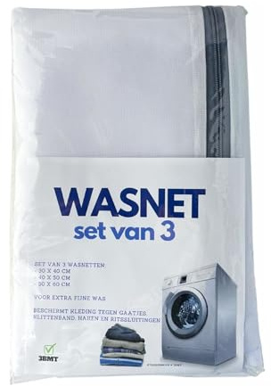 3BMT Wäschebeutel für Waschmaschine - Dessous-Wäschenetz 3er-Set - S/L/XL