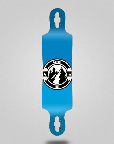 Skate Skateboard Longboard Deck Sakari 40x9 Drop Downhill Juice Blue