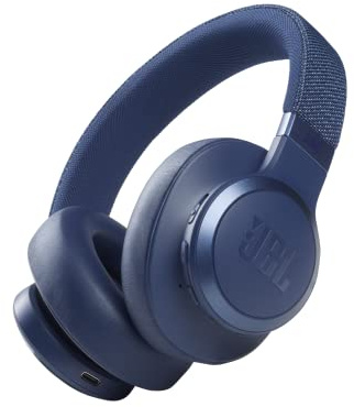 JBL Live 660NC – Casque audio supra-auriculaire sans fil – Écouteurs Bluetooth avec réduction de bruit et commande pour appels – Autonomie jusqu'à 50 heures – Bleu