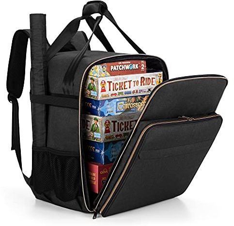 Trunab Borsa Giochi da Tavolo Borsa Porta Giochi per La Maggior Parte dei Giochi da Tavolo, Giochi di Carte, con Grandi Tasche per Accessori, Custodia per Mappe