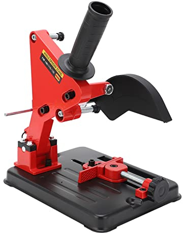 Omabeta Soporte fijo de amoladora angular, Soporte de amoladora angular Universal de deslizamiento Robusto Retorno de Muelle de Alta precisión de Hierro fundido para Soporte