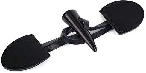 4 Paar PU Knebelverschlüsse Resin Knopf Verschluss Schnalle Knebelknöpfe Knebelknöpfe Leder BastelnKnöpfe Vintage Knöpfe für Jacken Mantel für DIY Kleidung Handwerk Kleidung Nähen Zubehör Dekoration