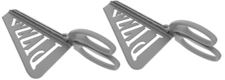 Zerodeko 2piezas Tijeras De Pizza Desmontables De Acero Inoxidable Cortador De Pizza Mango De Plástico Accesorio De Cocina