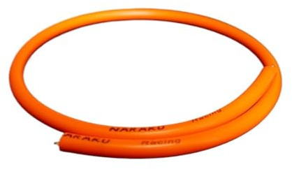 Motorcycle Wire High Voltage Cable Spark Plug Wire Ignition Plug Sparking Line Black Orange Red Color (Color : Orange, Size : 1.0 meter)