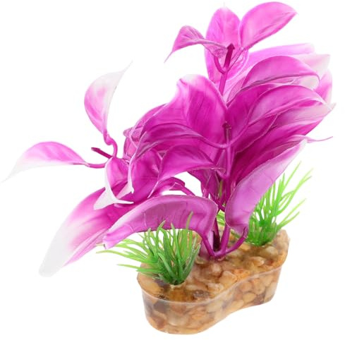 Toddmomy Plantes Aquatiques Artificielles pour Décoration De Réservoirs Simulées Réalistes pour Aquariums Eau Douce Et Salée Accessoires De Paysage pour Poissons Et Reptiles Modèle