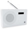 Dual MCR 117 DAB+ Digitalradio weiß | UKW-RDS Tuner | Bluetooth-Musikübertragung | Wiederaufladbare Batterie | Kopfhöreranschluss | Tragbares Radio für Zuhause und Unterweg