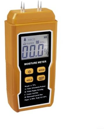 Feuchtigkeitsmessgerät Für Holz, Ziegel Und - Präzise Messung Mit LCD-Anzeige - Automatische Abschaltung - Geeignet Für Bau Und Konservierung