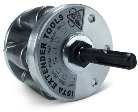 ISTA – SDS-Plus Rohraufweiter in DN80 für Dachdecker & Klempner – Auswahl an Größen: DN 50, DN 60, DN 76, DN 80, DN 87, DN 100, DN 120 – Muffenzieher & Expander