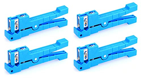 Reinscer 4 Stück Kabel Abstreifer 45-163 Puffer Rohr Abstreifer FTTH Perfekt 45-163 Koaxial Kabel Mantel Mantel