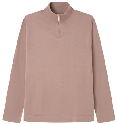 SPRINGFIELD Gg12 Half Zipper Mock Pullover. 100% Bci Cotton Jersey con Cremallera Hombre