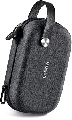 UGREEN Elektronik Organizer-väska, stöttålig och vattentät elektronisk kabelväska, bärbar förvaringsväska, resefodral för laddare, powerbank, hårddisk, kablar, kamerautrustning, svart