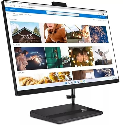 Lenovo IdeaCentre 3 21.5 22 All-in-One Desktop Computer, Intel Pentium Gold 8505 16GB DDR4 RAM 512GB SSD, Windows 11, Black, Keyboard and Mouse Included