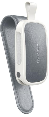 JOYROOM 2026 Brillenhalter für Auto Sonnenblende - Geschenke für Männer Frauen, Magnetischer Leder Sonnenbrillenhalter Auto, Universal Auto Visier Zubehör Kompatibel mit Allen Brillen (Grau)