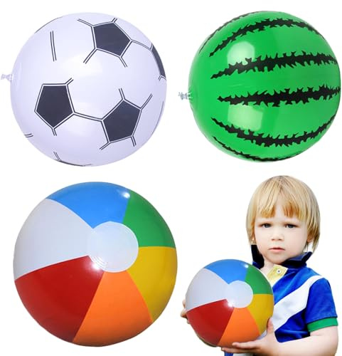 Badbollar för barn, liten badboll | 3st Utomhusbadboll - 12 badboll uppblåsbara poolleksaker för festtillbehör, dekorationer, vuxna barn sommar strandvattenspel