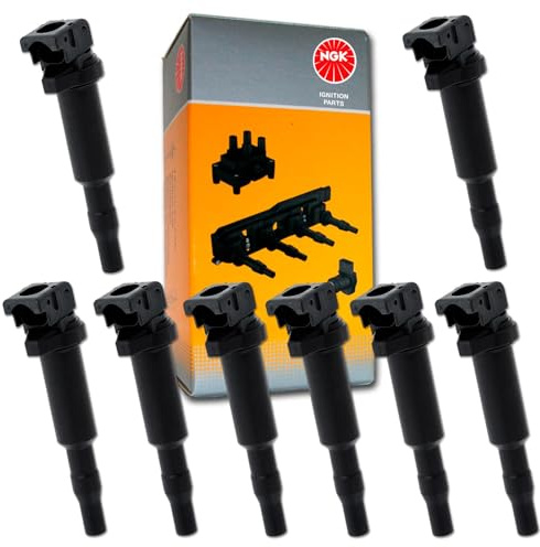 8 NGK Zündspule | F10 F11 E63+64 F12+13 X5 E53 E70 passend für E60 E61 F06 F07 F10 F11 E63+64 F12+13 X5 E53 E70