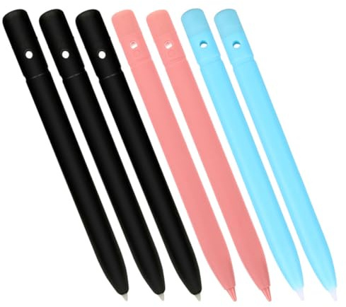 7pcs Lcd Writing Tablet Stylus Pen for 8.5 10 12 Inch Boards | Plastic Build, Precise Control and Responsive Feel, Suitable for Gaming and Drawing on Screens