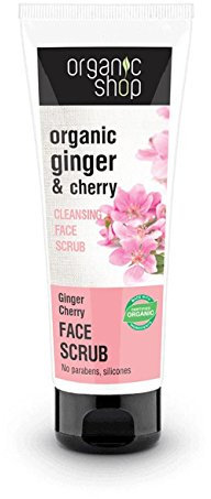 Organic Shop Scrub Viso Detergente Ginger & Cherry - 75 ml