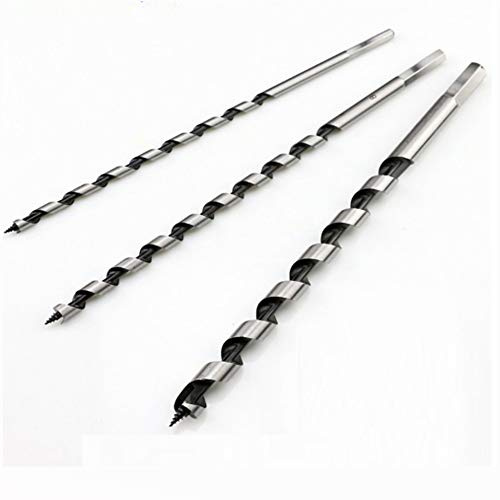Auger Drill Bit MASO Hex Shank Wood Auger Drill Bit for Joiner Carpenter Fast Cut Diametre 22 mm Wood Drills Bits Set 350mm Long (Pack of 1 PCS)