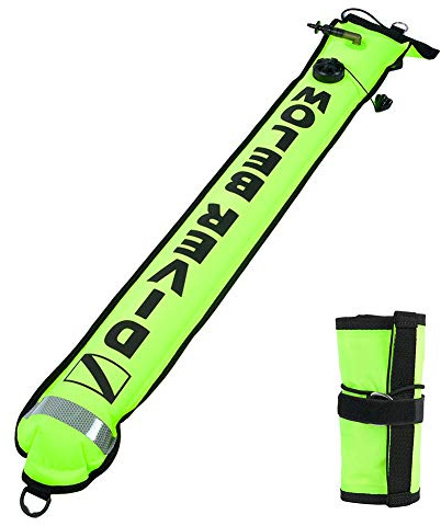Tbest Tauchboje,Tauchen Boje,Tauchboje 4Ft Signalboje Dekoboje Hohe Sichtbarkeit Boje Aufblasbares Schwimmboje Markierungsboje Tauchen Boje Marker Zum
