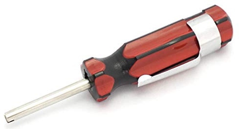 Felgenfactory Ventilausdreher Rot Schwarz 9,5cm Ventil Einsatz Kern Werkzeug Ausdreher Autoreifen Reparatur